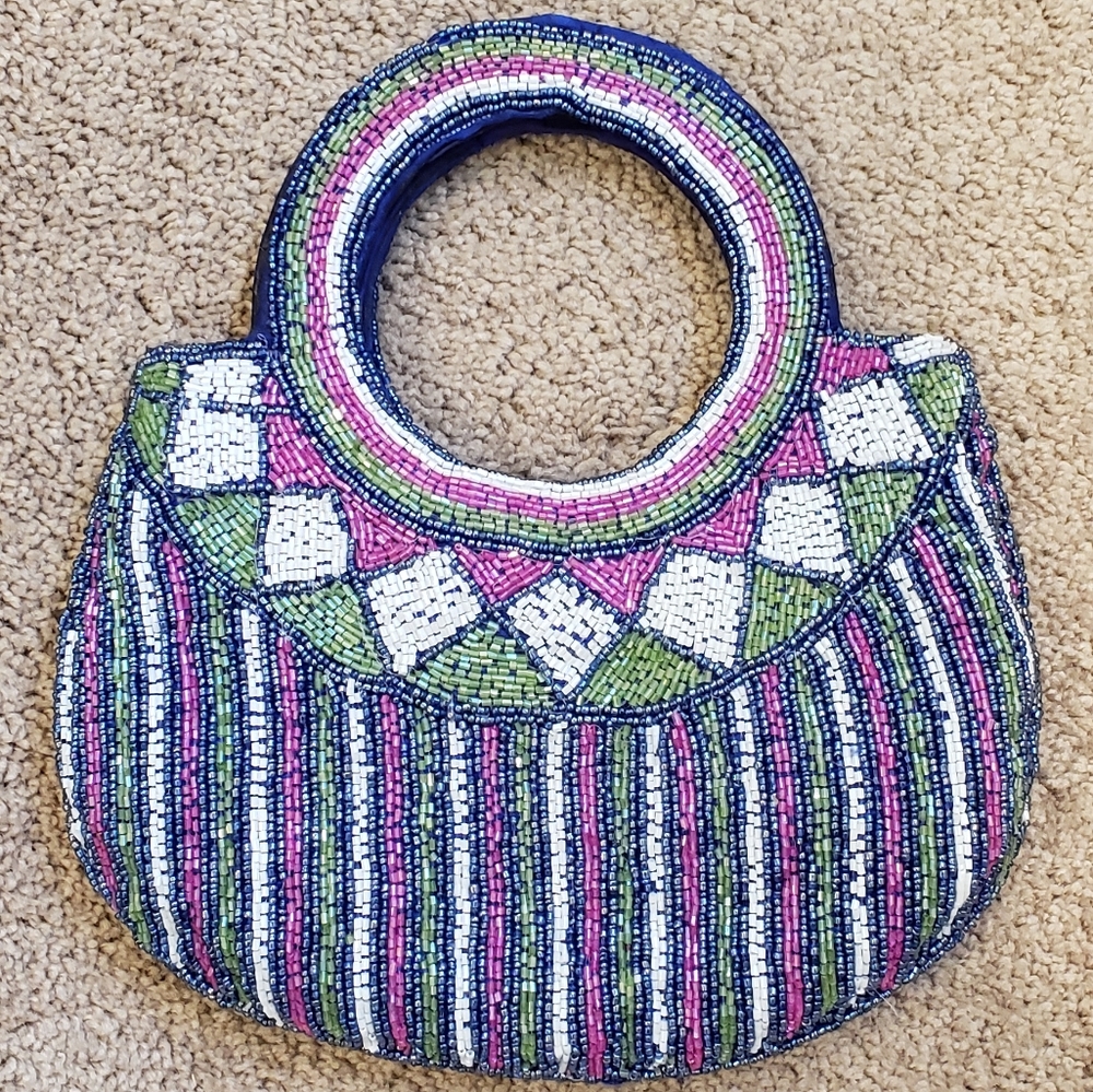 Vintage Toni handmade beaded purse